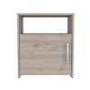 NicBex Nightstand with Drawers or Cabinets,1pc Side Table with Wood Frame,Bedside Table for Bedroom,Living Room,Gray/Brown - 2 of 4