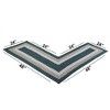 Country Stripe Collection 100% Polypropylene Reversible Indoor Area Utility Rug - Better Trends - 4 of 4
