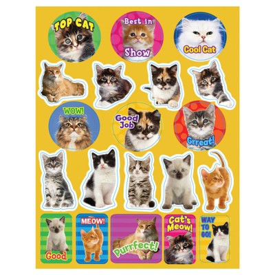 Eureka Motivational Cats, Pack of 120 (Pack of 10)