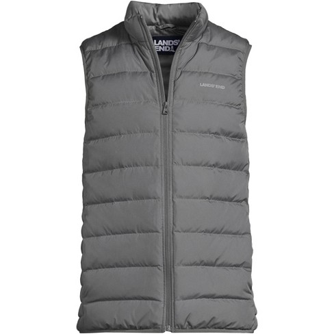 Pocket Detail Puffer Vest Grey