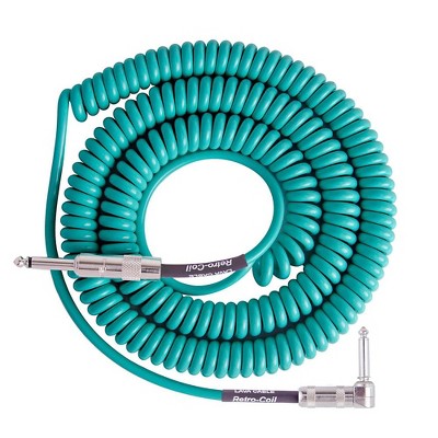 Lava Retro Coil 20-Foot Silent Instrument Cable Straight-Right Angle,