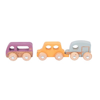 TickiT Rainbow Wooden Adventure Vehicles, Set of 3