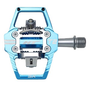 HT T2-SX BMX Dual Sided Clipless Platform Pedals 9/16" Aluminum Body Marine Blue - 1 of 1
