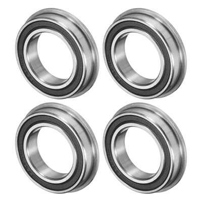 Unique Bargains Chrome Steel Rubber Shielded Flanged Ball Bearing