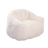 Lyngins Faux Fur Bean Bag Chairs for kids and Adults,Lazy Chairs with Armrests and Stuffed High-Density Foam for Living Room - 4 of 4