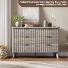 COZONY Fluted Dresser with 6 Drawers, Modern Wooden Chest with Curved Design for Bedroom Storage - 4 of 4