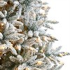 8ft. Flocked Spruce Artificial Christmas Tree with 600 Clear Lights & 1856 Branches – Snowy Winter Holiday X-Mas Centerpiece - 4 of 4