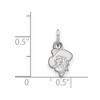 Black Bow Jewelry Sterling Silver Oklahoma State Cowboys NCAA Extra Small Pendant - 2 of 3