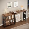 Garvee 360¡ã Rotating Side Table - Swivel End Table with Charging Station, Storage Bag & 6 Locking Wheels, for Sofa/Bedroom, Easy Move - 4 of 4