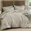 2/3 Pcs Waffle Comforter Set Soft Cotton Bedding Set Premium Cotton Cover with Polyester Fill for All Seasons - 2 of 4