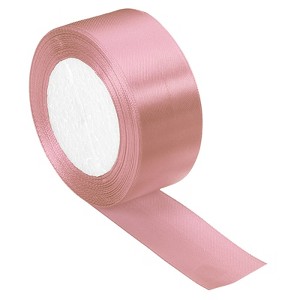 Unique Bargains Single Side Solid DIY Wrapping Decoration Roll Satin Ribbons - 1 of 4