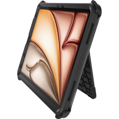Black Rugged Polycarbonate Protective Tablet Cover with Stand