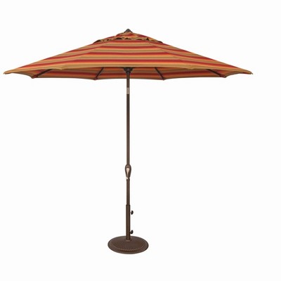 Simplyshade Aruba Fabric Auto Tilt Market Umbrella In Bronze/astoria ...