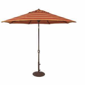 SimplyShade Aruba Fabric Auto Tilt Market Umbrella in Bronze/Astoria Sunset - 1 of 4