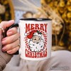 Merry Christmas Santa Mug, Retro Red Checkered Holiday Gift (Non-Custom Only)| OrnamentallyYou - 3 of 4