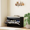 HOMCOM Shoe Bench with Padded Seat Cushion and Flip-Drawer, Entryway Bench - 3 of 4