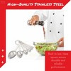 Amco Advanced Performance Measuring Spoons (Set of 6) - Includes 1 1/2 tbsp, 1 tbsp, 1 tsp, 1/2 tsp, 1/4 tsp, and 1/8 tsp, Dishwasher Safe - 3 of 4