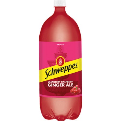 Schweppes Cranberry Raspberry Ginger Ale Soda - 2L Bottle