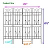 Rustproof Metal Garden Trellis 71" x 17.7" Climbing Plant Support Frame for Outdoor Vines Roses Peas Cucumber Flower Wall Panel -The Pop Home - 4 of 4