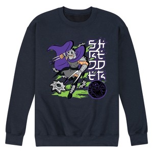 Men's - Teenage Mutant Ninja Turtles - Shredder Foot Clan Graphic Fleece Sweatshirt - 1 of 4