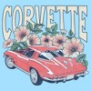 Men's General Motors Floral Corvette T-Shirt - image 2 of 4