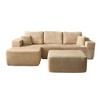 XIZZI Modular Sectional Sofa Couch, L/U-Shape Upholstered Couch, Modern Minimalist Couches for Living Room, Free Combination Deep Seat Corner Couch - 2 of 4