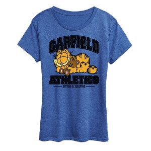 Women's - Garfield - Sleeping Athletics Short Sleeve Graphic T-Shirt - 1 of 4