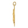 Black Bow Jewelry 14k Yellow Gold Cutout Oval Saint Christopher Medal Pendant - 2 of 4