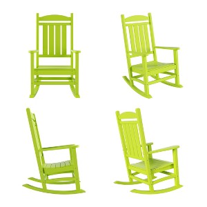 WestinTrends All-Weather Outdoor Patio Poly Classic Porch Rocking Chair (Set of 4) - 1 of 2