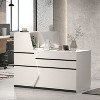 Famapy White L-Shaped Reception Desk With Keyboard Tray and Storage Compartments - 3 of 4