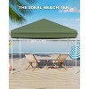 10x10 Pop Up Canopy Tent with 4 Sandbags & Carrying Bag Outdoor Canopy Tent with 3 Adjustable Heights - 3 of 4