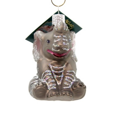 Old World Christmas 3.0" Little Elephant Strength Wisdom Prosperity  -  Tree Ornaments