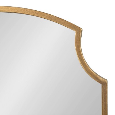 Carlow Antique Gold Scalloped Corner 20x30 Wall Mirror