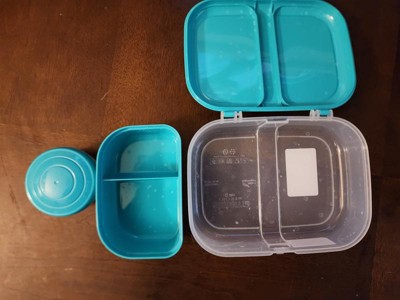 Sistema 1.1 Liter To Go Split Lunch Box, Minty Teal
