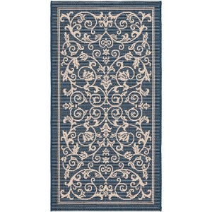 Courtyard CY2098 UV & Stain Resistant Non-Shedding Power Loomed Indoor/Outdoor Rugs - Safavieh - 1 of 4