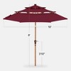 Best Choice Products Woodgrain Pattern 10ft 3-Tier Solar Patio Umbrella w/ 24 LED Lights, Tilt - 2 of 4
