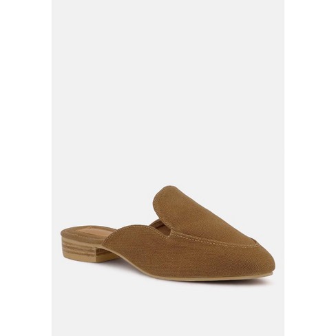 Canvas mules on sale