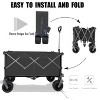 Folding Wagon, Heavy Duty Utility Beach Wagon Cart for Sand - 4 of 4
