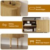 70.1" TV Stand, Modern TV Console Table with Storage Compartment and Sliding Door, Gaming Entertainment Center with Cabinet for Living Room, Bedroom - 3 of 4