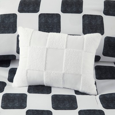 Intelligent Design 5Pcs Comforter Set, Modern Bedding Set, Microfiber Bed Comforter, Black/White, Full/Queen — фото 6