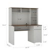 INFURNIC Decorative Bookshelf Wood Executive Desk Teens Student Desk with Hutch and Drawers for Office Study, White, 51.18"*24.8"*59.44" - 2 of 4
