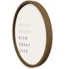Creative Products With Great Love 20 x 20 Round Brown Framed Print - 2 of 4