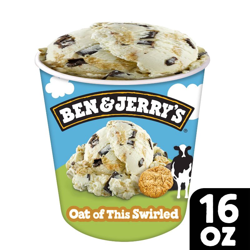 Ben &#38; Jerry&#39;s Oat Of This Swirled Brown Sugar Ice Cream - 16oz, 1 of 10