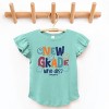 The Juniper Shop SmileyWorld New Grade Who Dis? Flutter Sleeve Tee - 3 of 4
