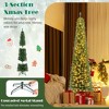 Resenkos 7-Ft Pencil Christmas Tree with Memory Wire Branches and LEDs - Green - 2 of 4