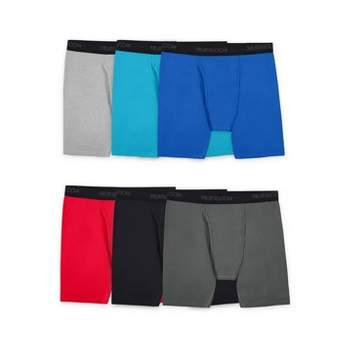 Fruit Of The Loom 6 Pack Big Men's Cotton Stretch Boxer Briefs