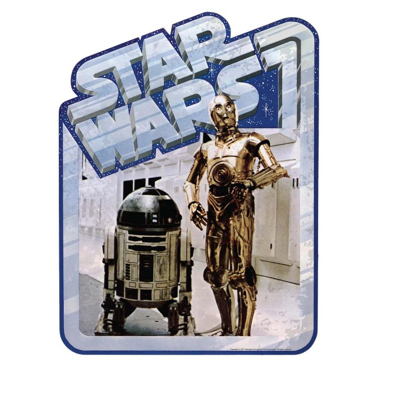 Star Wars C3PO and R2D2 24oz BPA-Free UV Plastic Water Bottle, 2 of 3