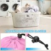 Unique Bargains Tear-Resistant Polyester Traveling Laundry Bag with Drawstring 2 Pcs - 4 of 4