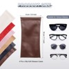Unique Bargains PU Leather Portable Squeeze Top Soft Eyeglass Cases 4 Pcs 3.5" x 7.1" - 2 of 4