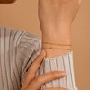Turandoss 2PCS Dainty Layered Chain Bracelets for Women Girls, 18K Gold Cute Stack Satellite Beaded Bracelet Hypoallergenic, Jewelry Gifts for Women - 3 of 4